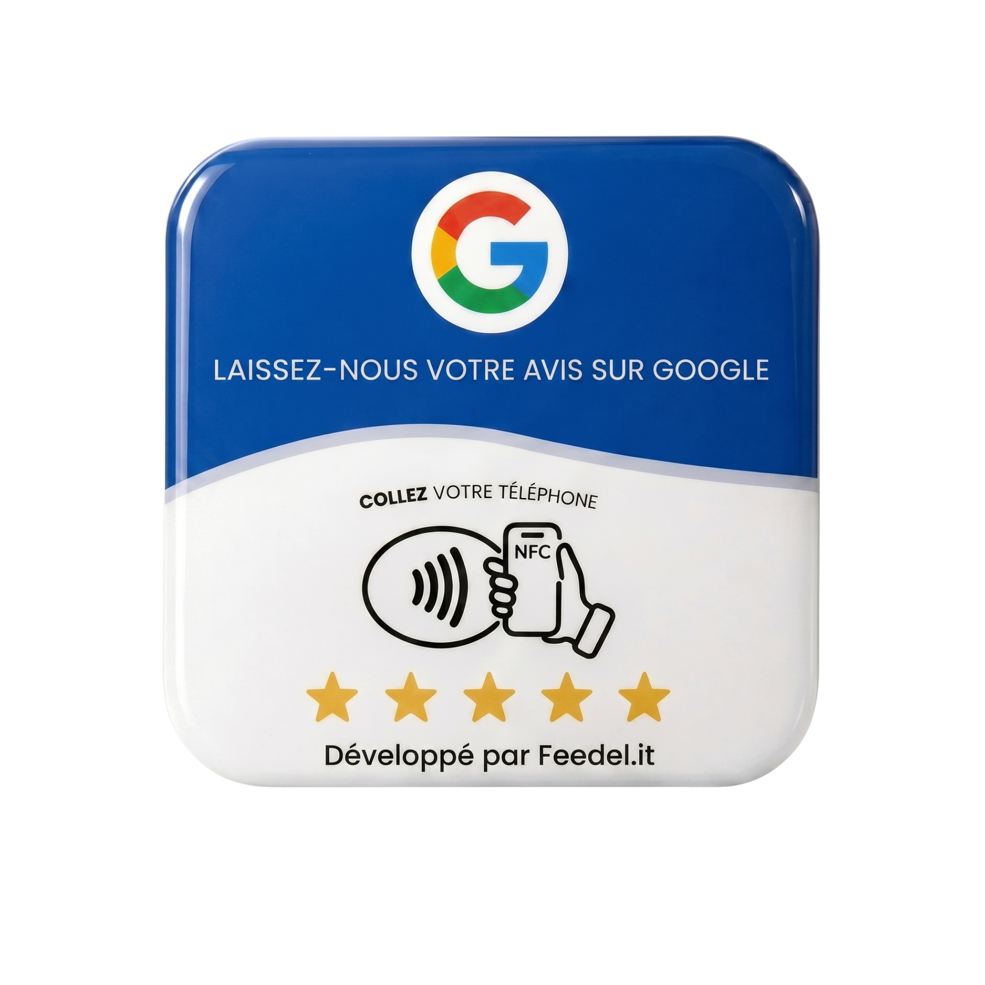 Plaque NFC Avis Google