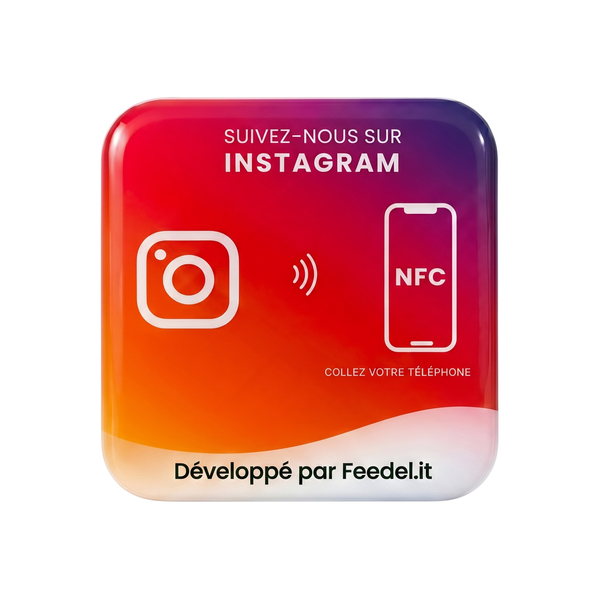Plaque NFC Instagram