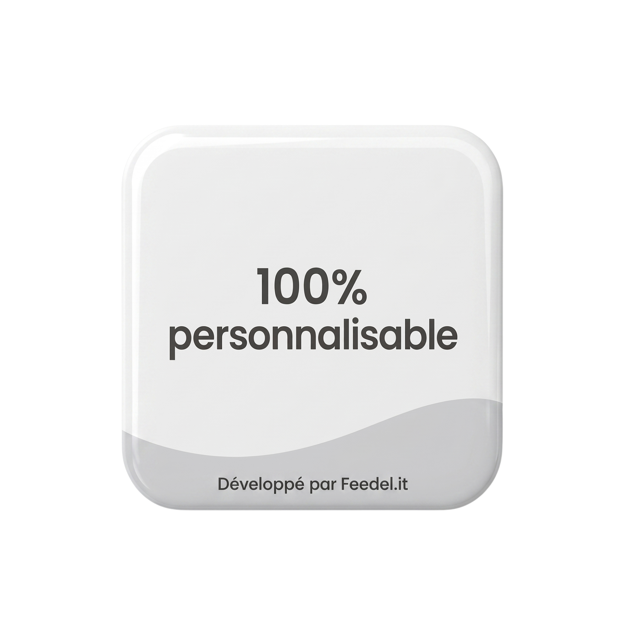 Plaque NFC Personnalisable